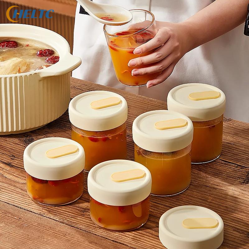 1Pc 240/400ML Glass Food Stora - Food Storage With Lids のレビューと価格