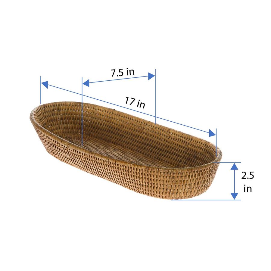 La Jolla Bread Basket Woven Ra - Food Storage Home のレビューと価格