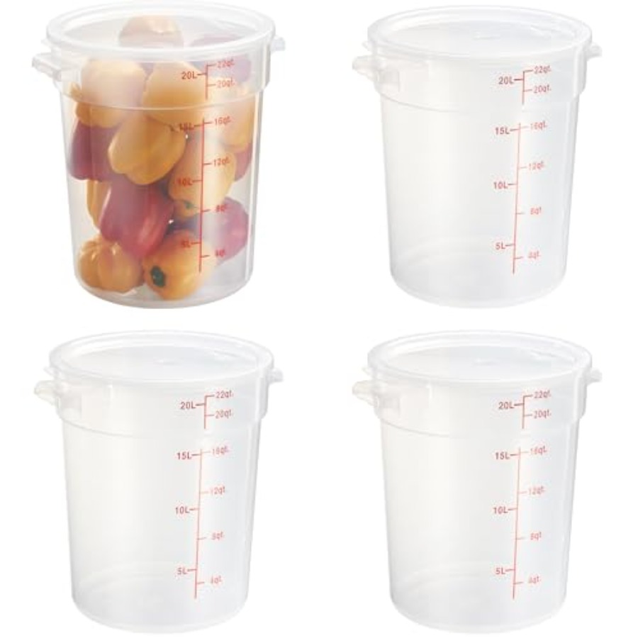 22 Quart Translucent Round Foo - Food Storage 4 Quart のレビューと価格
