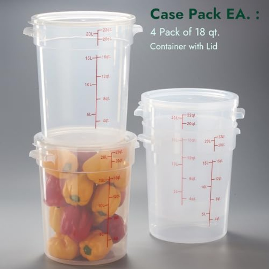 22 Quart Translucent Round Foo - Food Storage 4 Quart のレビューと価格
