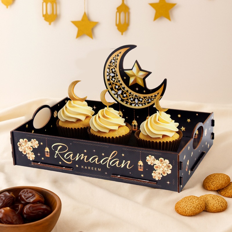 1pcs Star Moon Wooden Tray Ram - Food Storage Home のレビューと価格