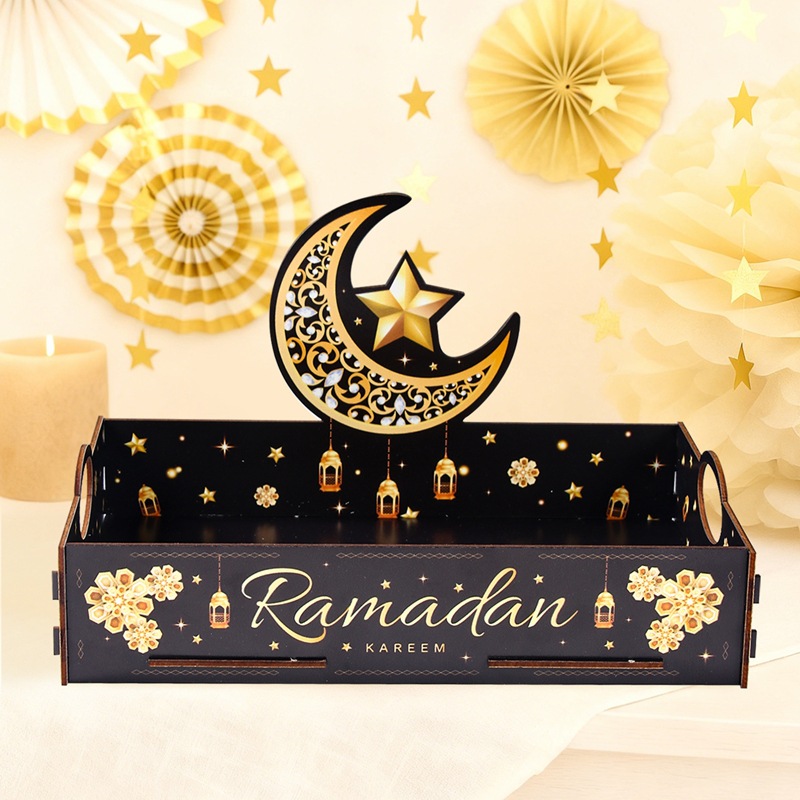 1pcs Star Moon Wooden Tray Ram - Food Storage Home のレビューと価格