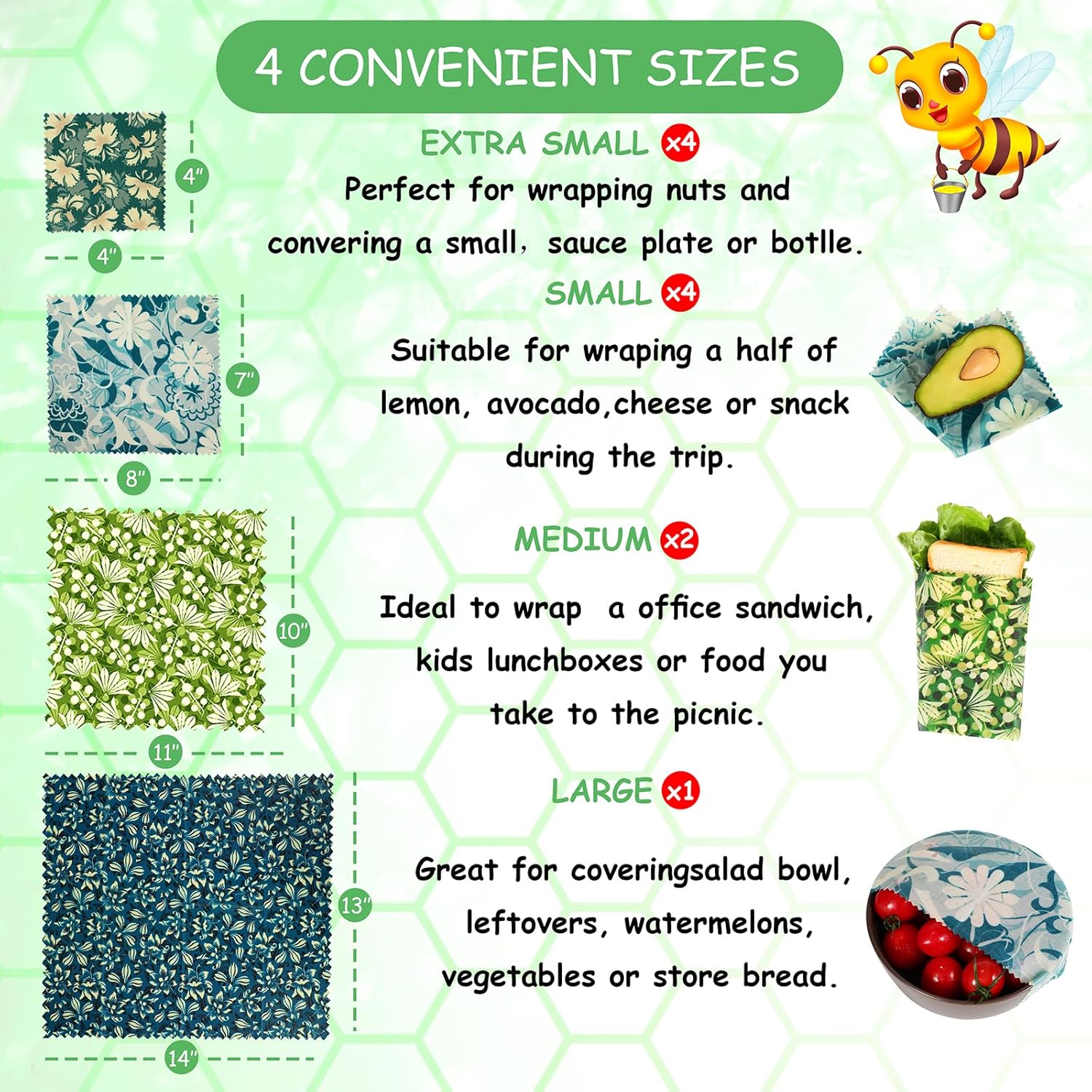 Eco-Friendly Beeswax Food Wrap - Beeswax Food Wrap のレビューと価格