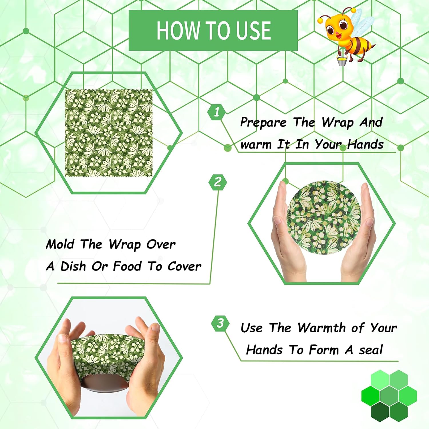 Eco-Friendly Beeswax Food Wrap - Beeswax Food Wrap のレビューと価格