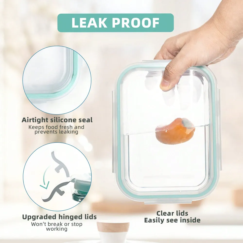 Pieces Glass Meal Prep Contain - Food Storage Home のレビューと価格