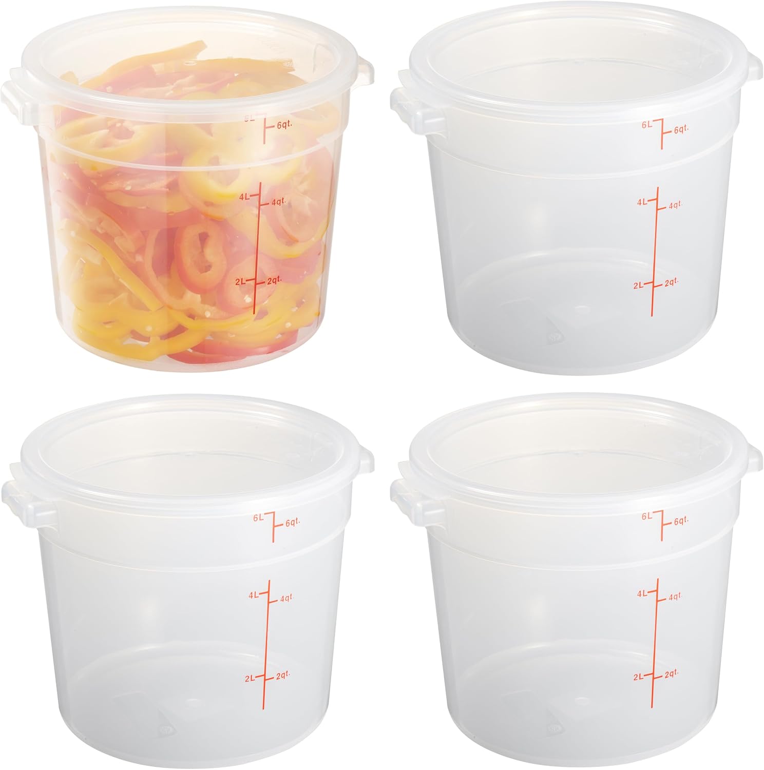 6 Quart Translucent Food Stora - Food Storage 4 Quart のレビューと価格