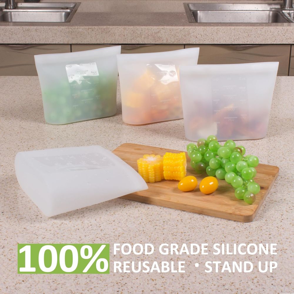 Quart-Sized Reusable Silicone  - Food Storage 4 Quart のレビューと価格