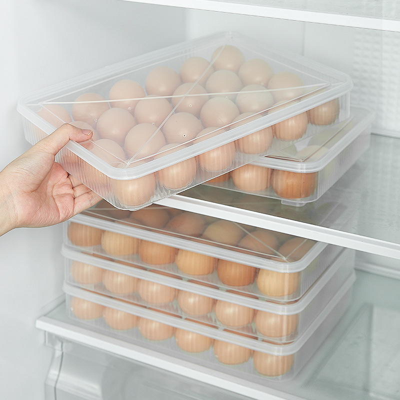 Refrigerator Eggs Storage Box  - Food Storage With Lids のレビューと価格