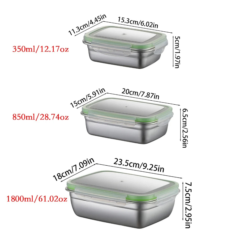 304 Stainless Steel Lunch Box  - Food Storage Lunch Box のレビューと価格