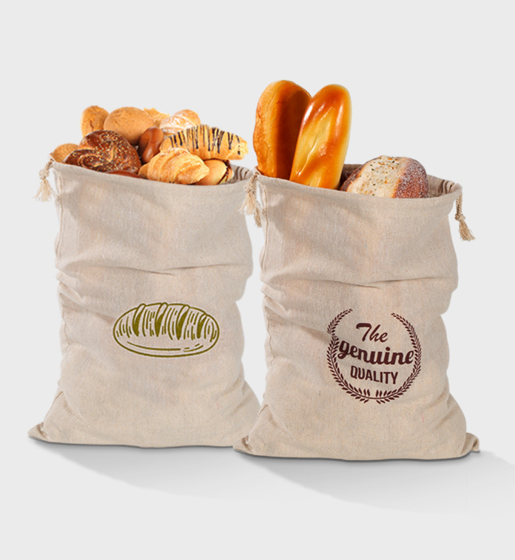Linen Bread Bags Reusable Draw - Beeswax Food Wrap のレビューと価格