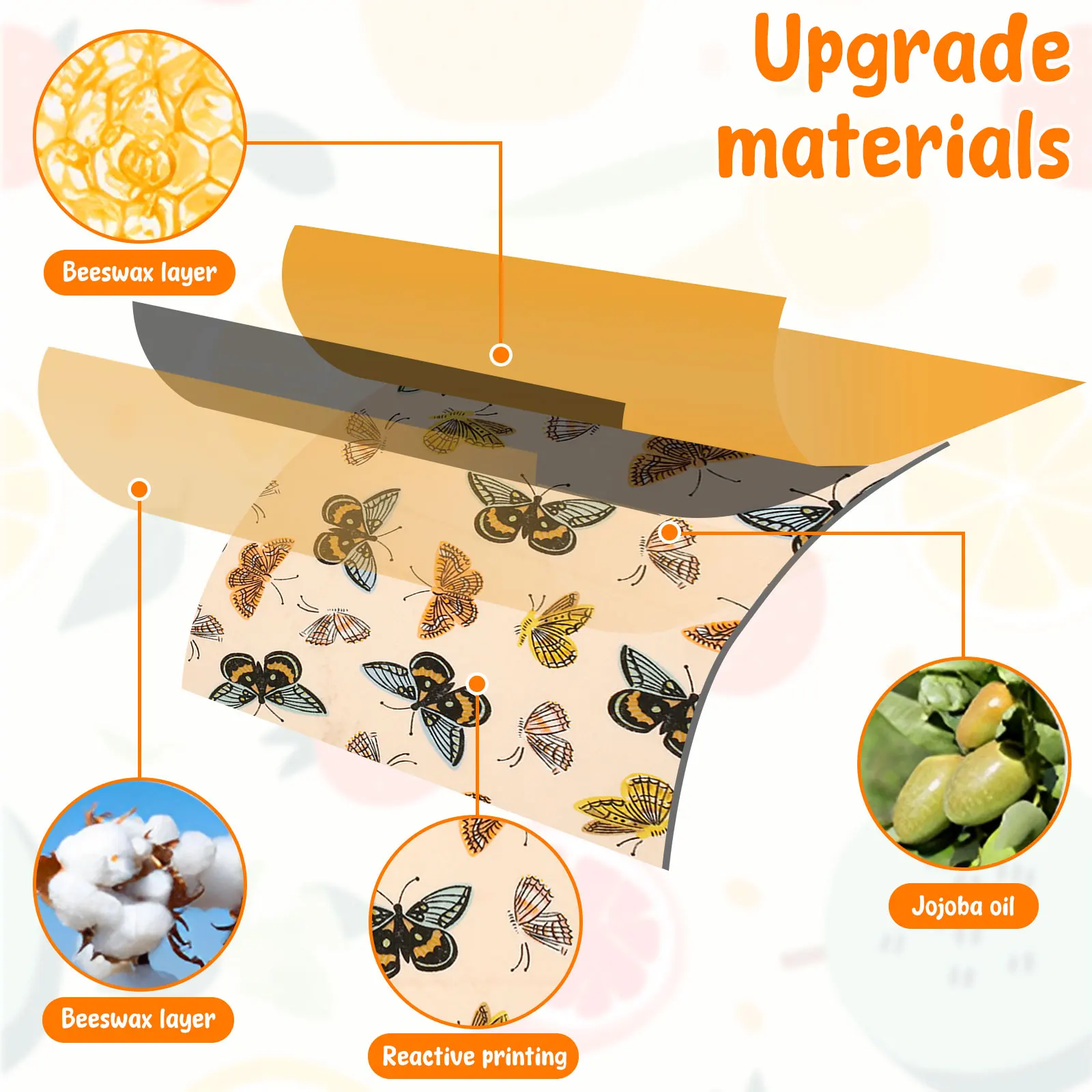 11 Pcs Beeswax Food Wrap Set R - Beeswax Food Wrap のレビューと価格