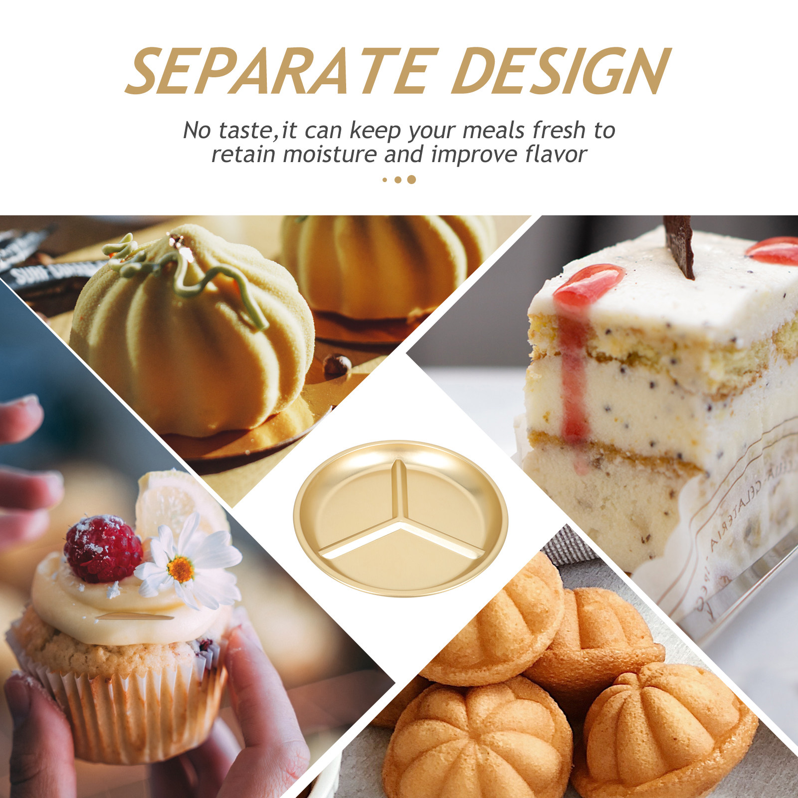 Yellow Aluminum Divided Plate  - Food Storage Aluminum のレビューと価格