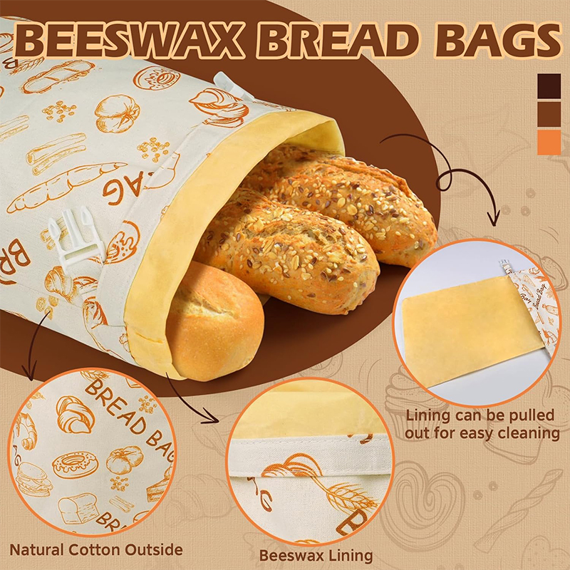 Sourdough Bread Bags Reusable  - Beeswax Food Wrap のレビューと価格