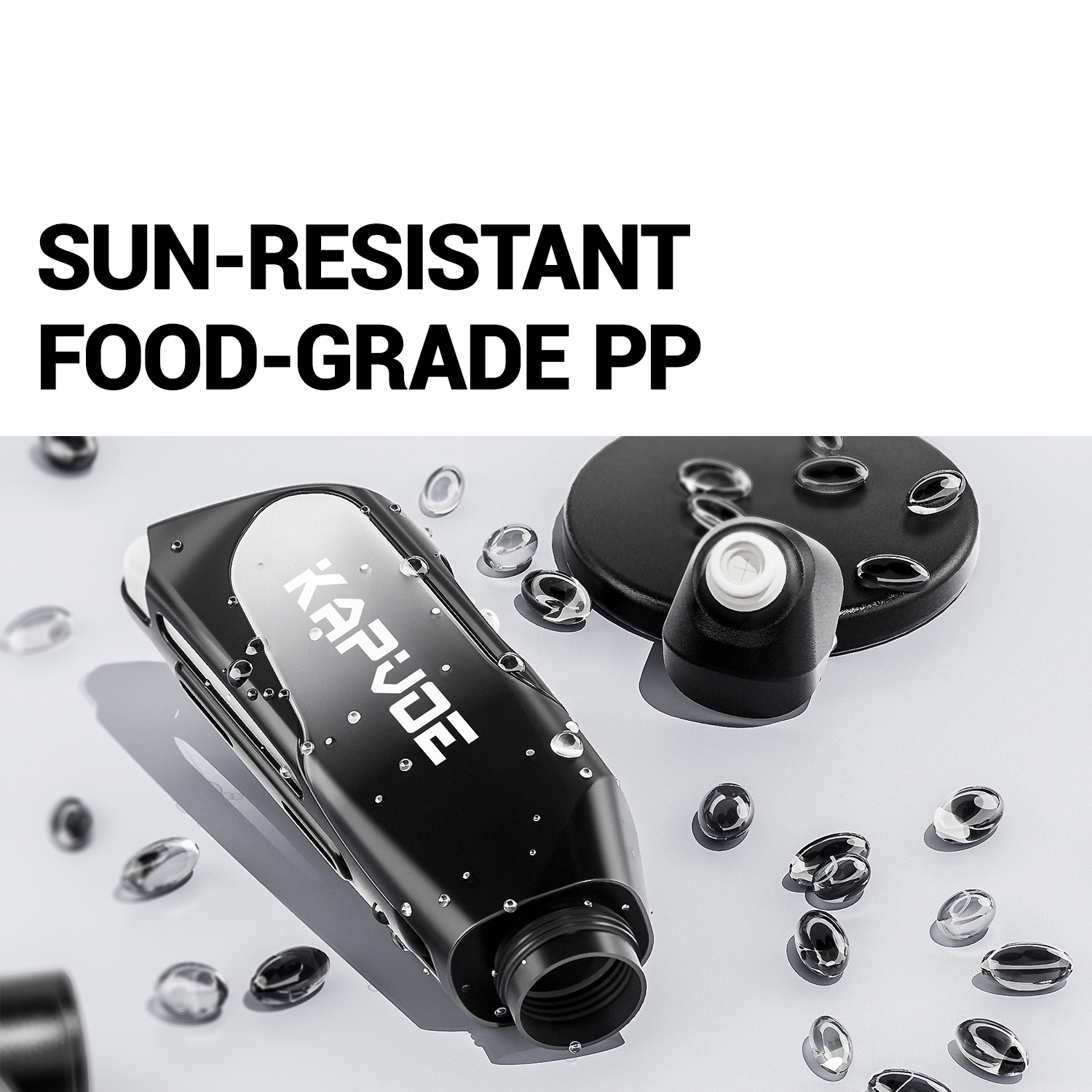Kapvoe 600ml Bike Water Bottle - Food Storage Drums のレビューと価格