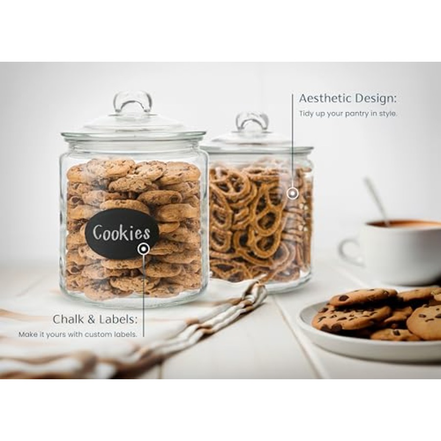 Glass Kitchen Jars Food and Co - Food Storage For Pantry のレビューと価格