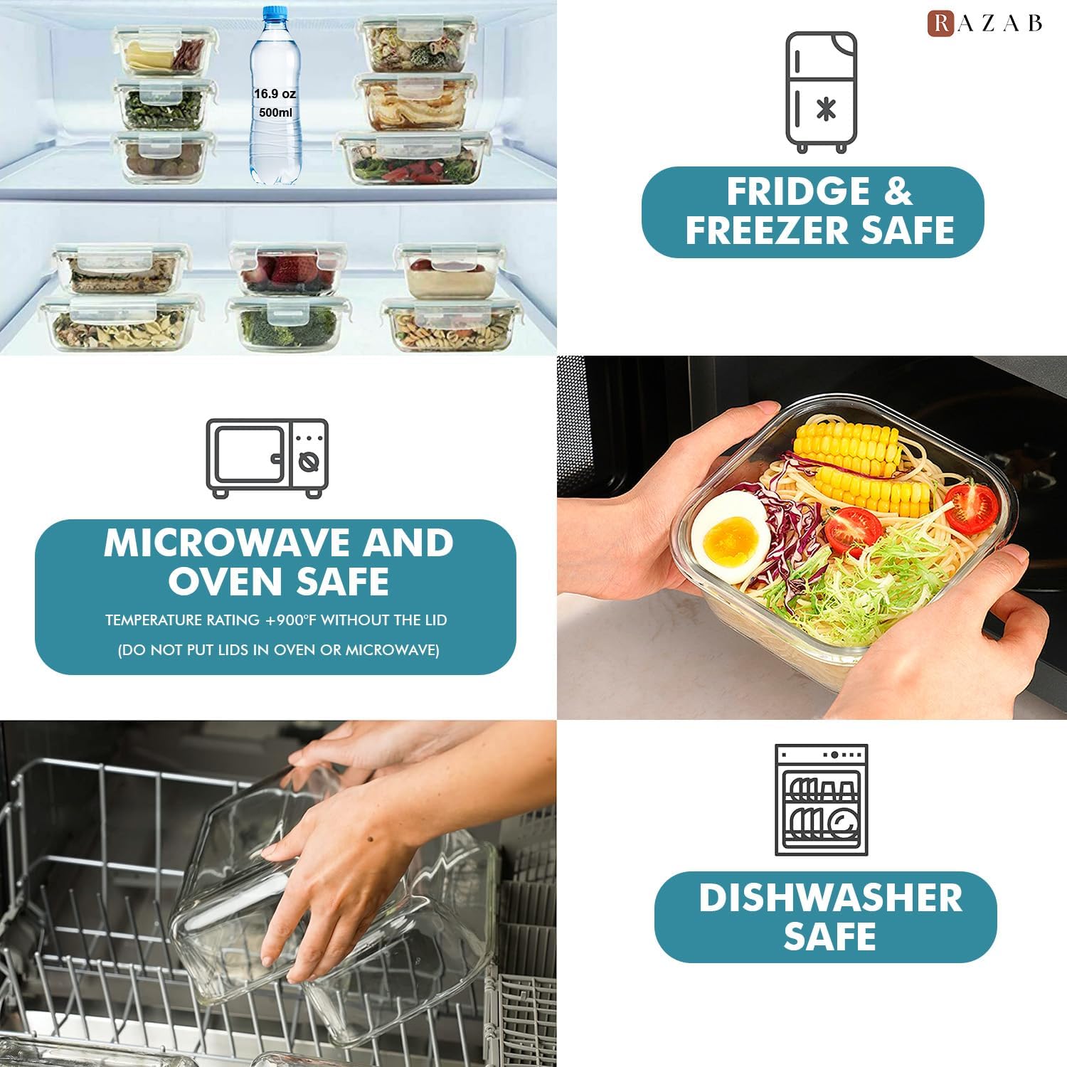 24 Pc Airtight Glass Food Stor - Storage Food Prep のレビューと価格