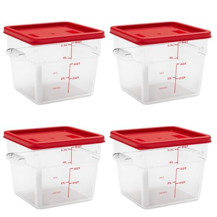 6 Quart Set of 4 Food Storage  - Food Storage 4 Quart のレビューと価格