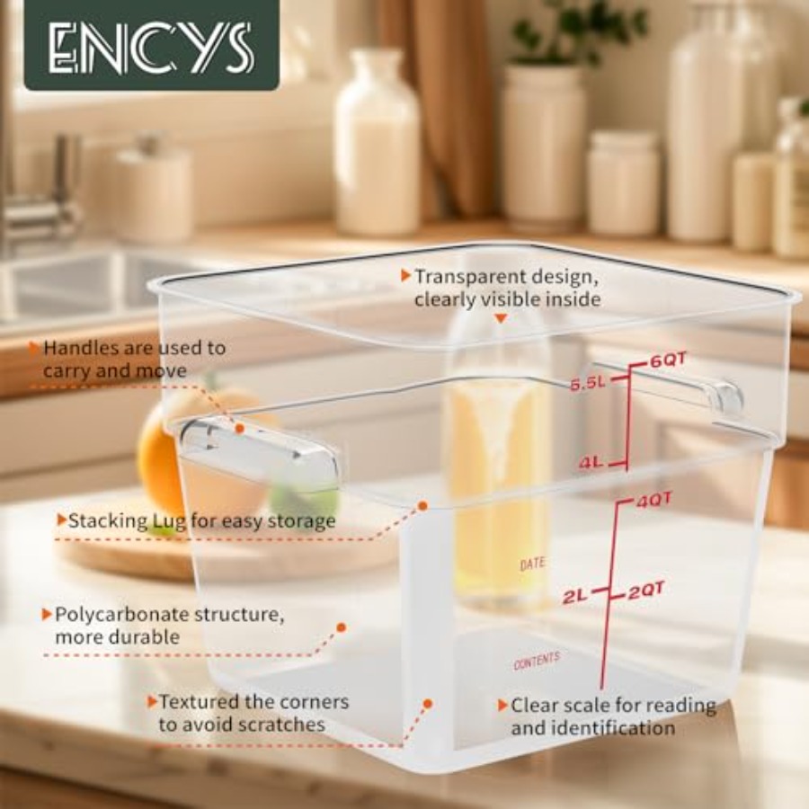 6 Quart Set of 4 Food Storage  - Food Storage 4 Quart のレビューと価格