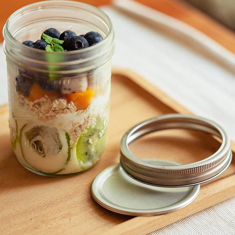 16oz Wide Mouth Mason Jars wit - Food Storage With Lids のレビューと価格