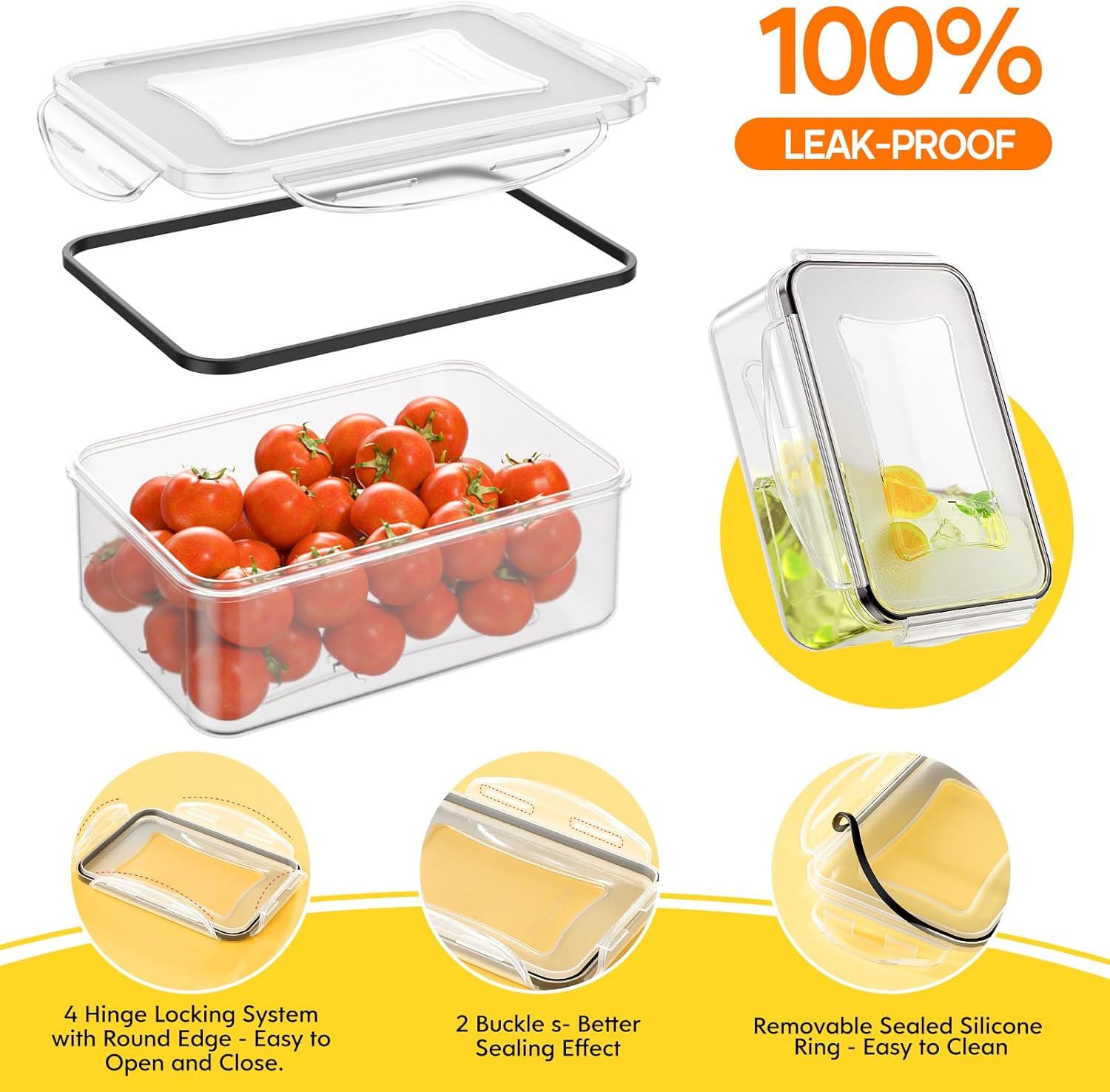 52 PCS Food Storage Containers - Food Storage With Lids のレビューと価格