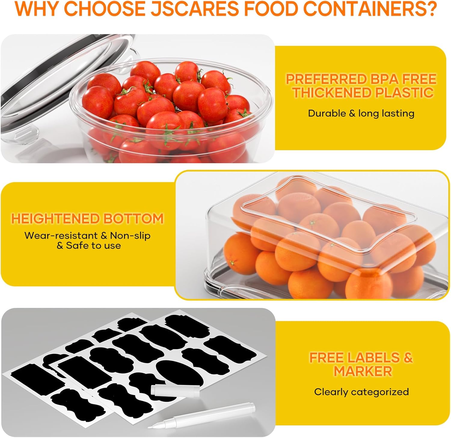 52 PCS Food Storage Containers - Food Storage With Lids のレビューと価格