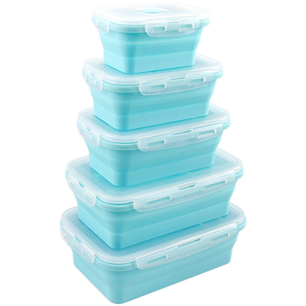 Foldable Silicone Lunch Box Se - Food Storage Lunch Box のレビューと価格