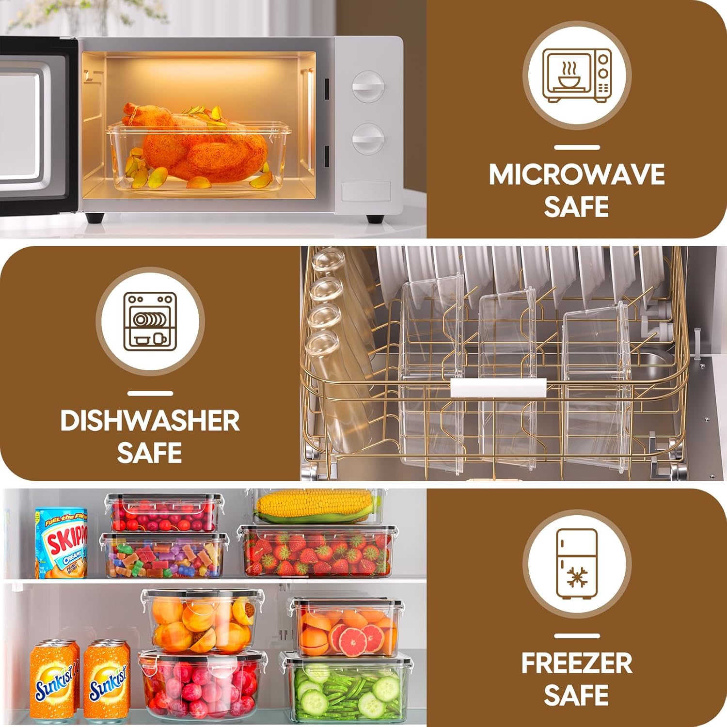 70 Piece Food Storage Containe - Storage Food Prep のレビューと価格
