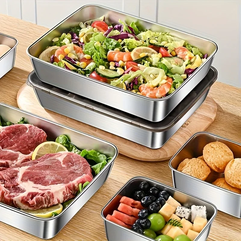3pc Stainless Steel Food Stora - Food Storage Home のレビューと価格