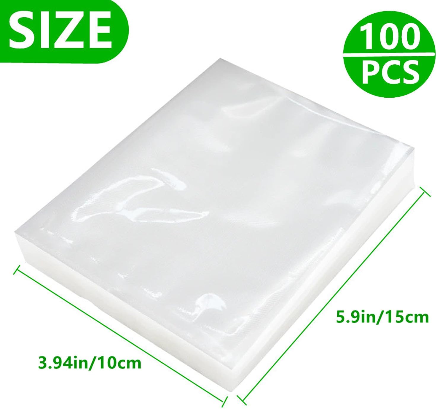 100 Quart Vacuum Sealer Bags,  - Food Storage 4 Quart のレビューと価格