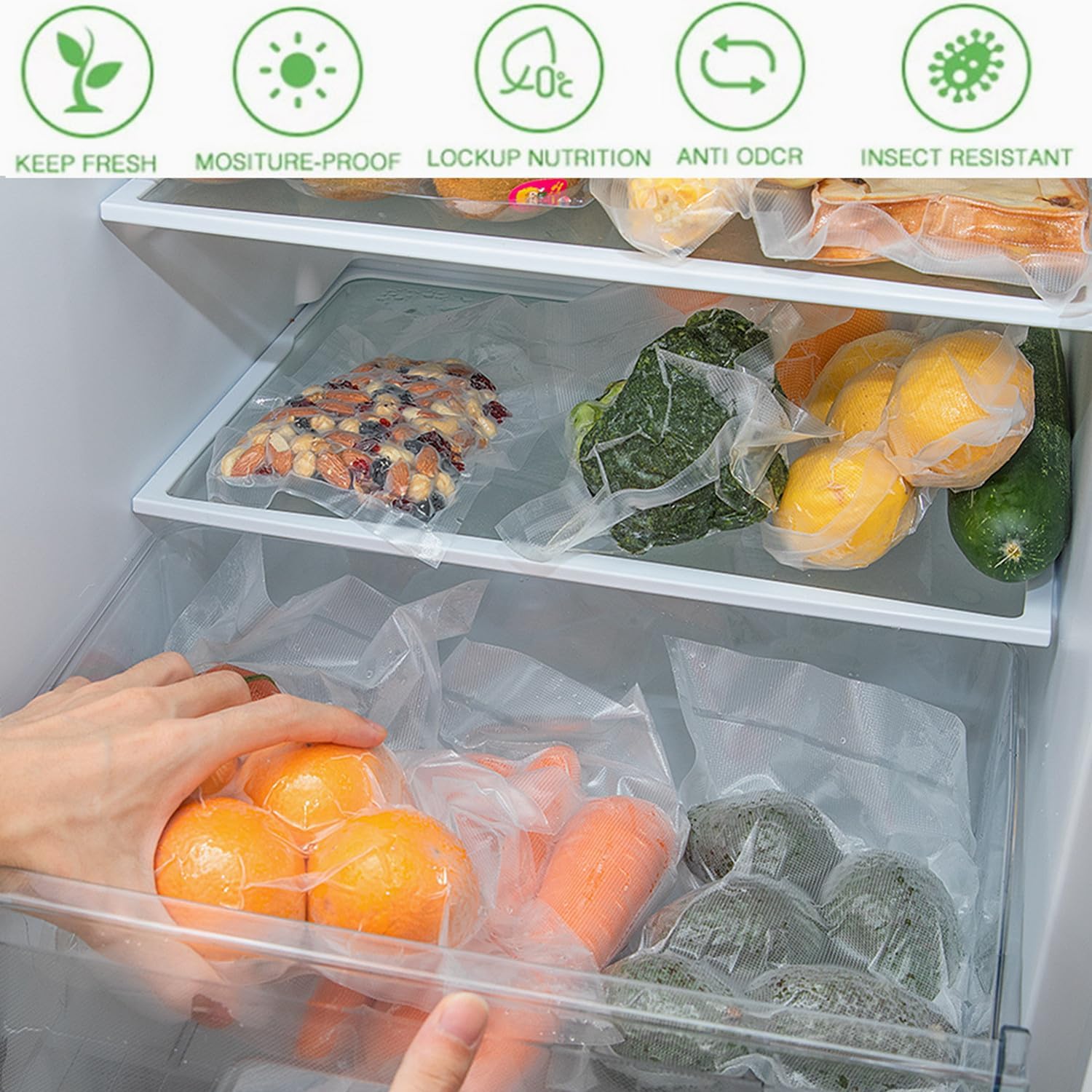 100 Quart Vacuum Sealer Bags,  - Food Storage 4 Quart のレビューと価格