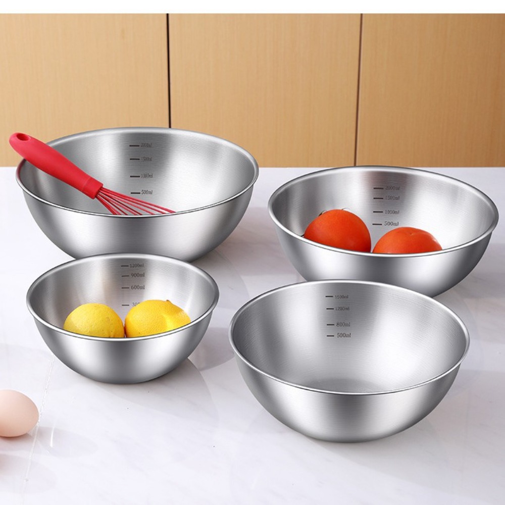 3pcs Stainless Steel Bowl Set  - Food Storage Home のレビューと価格