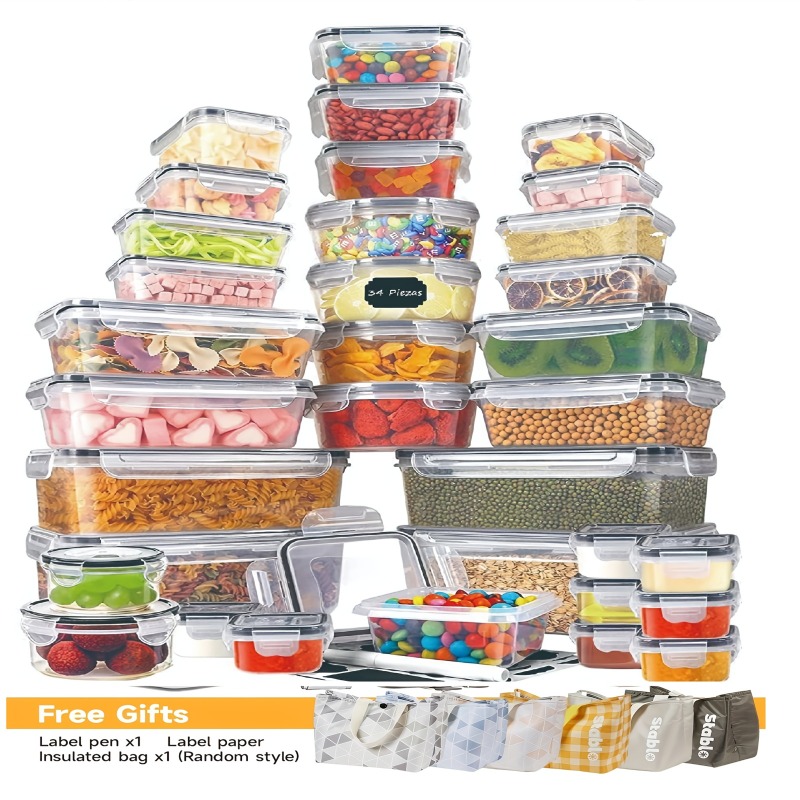 48PCS BPA-Free Food Storage Se - Food Storage For Pantry のレビューと価格