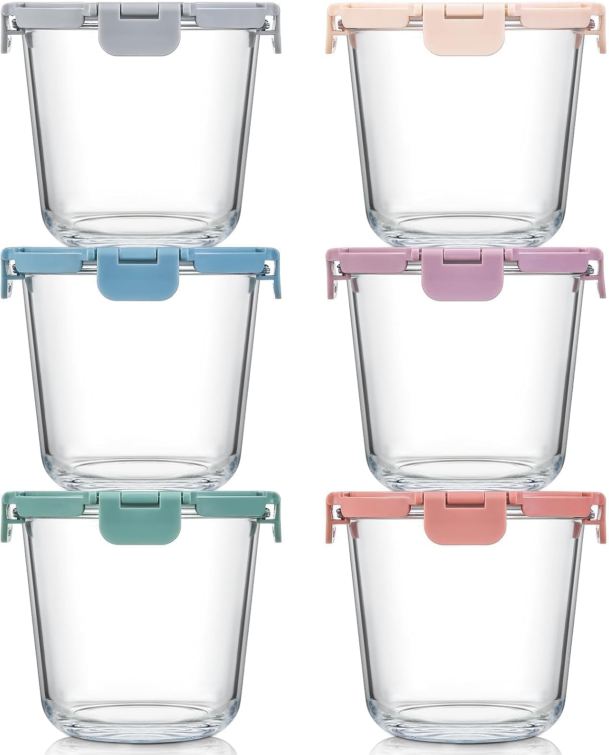 [UPGRADED LID] 6 Sets 3 Cup/24 - Storage Food Prep のレビューと価格