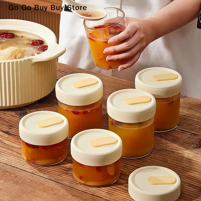 【ST】1Pc 240/400ML Glass Food S - Food Storage With Lids のレビューと価格