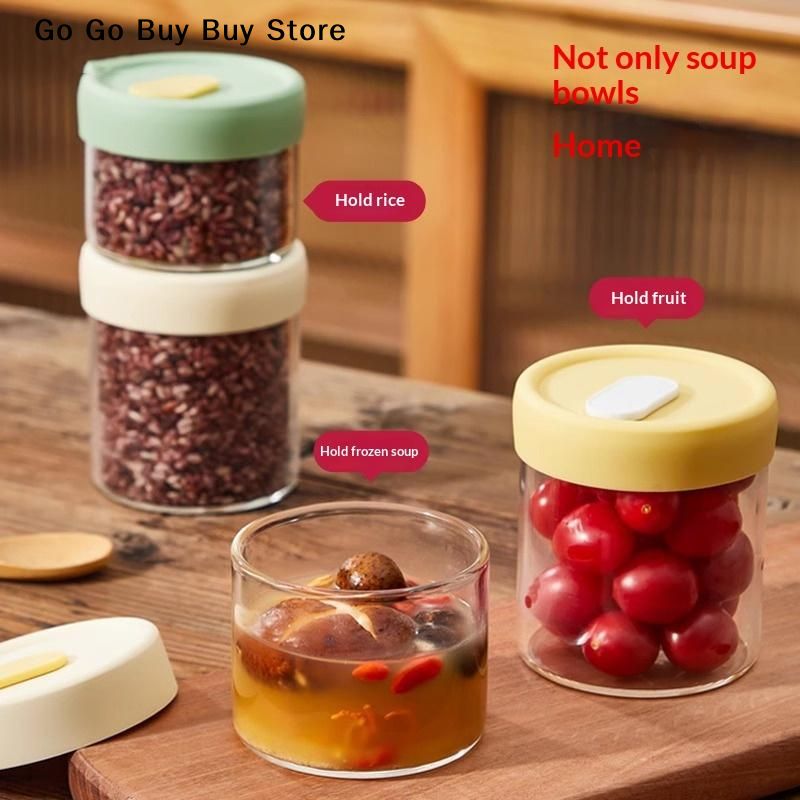 【ST】1Pc 240/400ML Glass Food S - Food Storage With Lids のレビューと価格