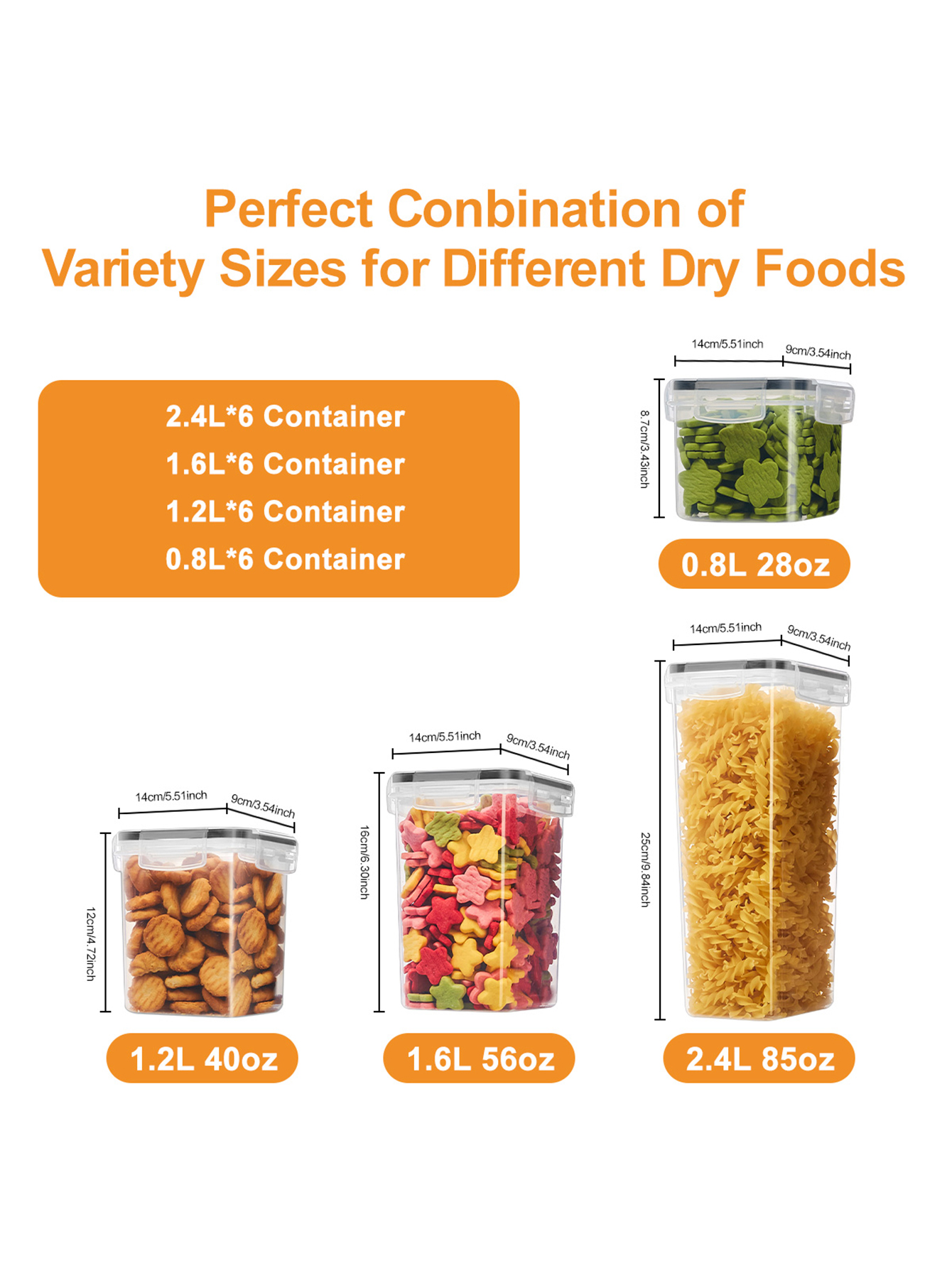 48pcs,Sealed food storage cont - Food Storage For Pantry のレビューと価格