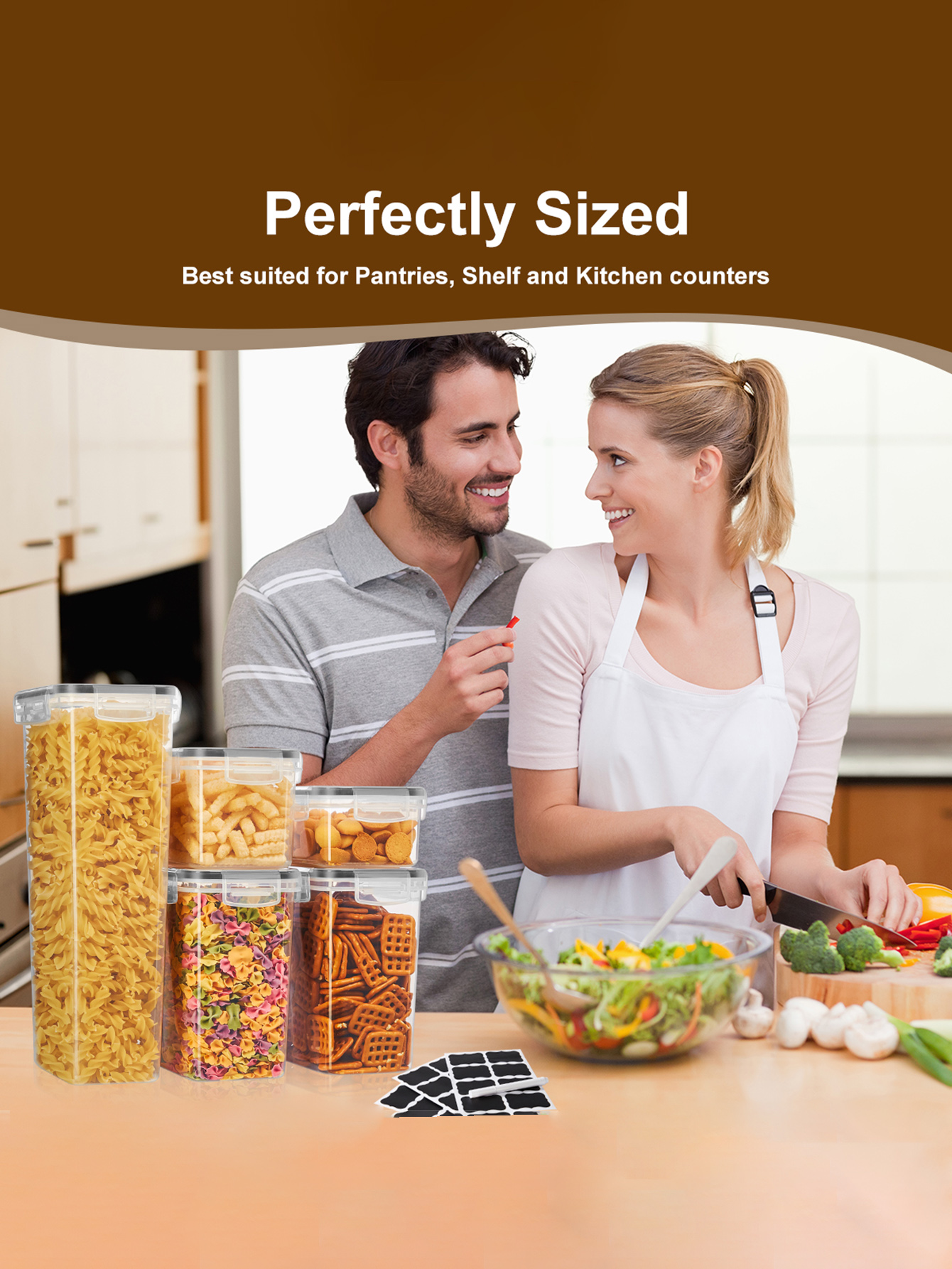 48pcs,Sealed food storage cont - Food Storage For Pantry のレビューと価格
