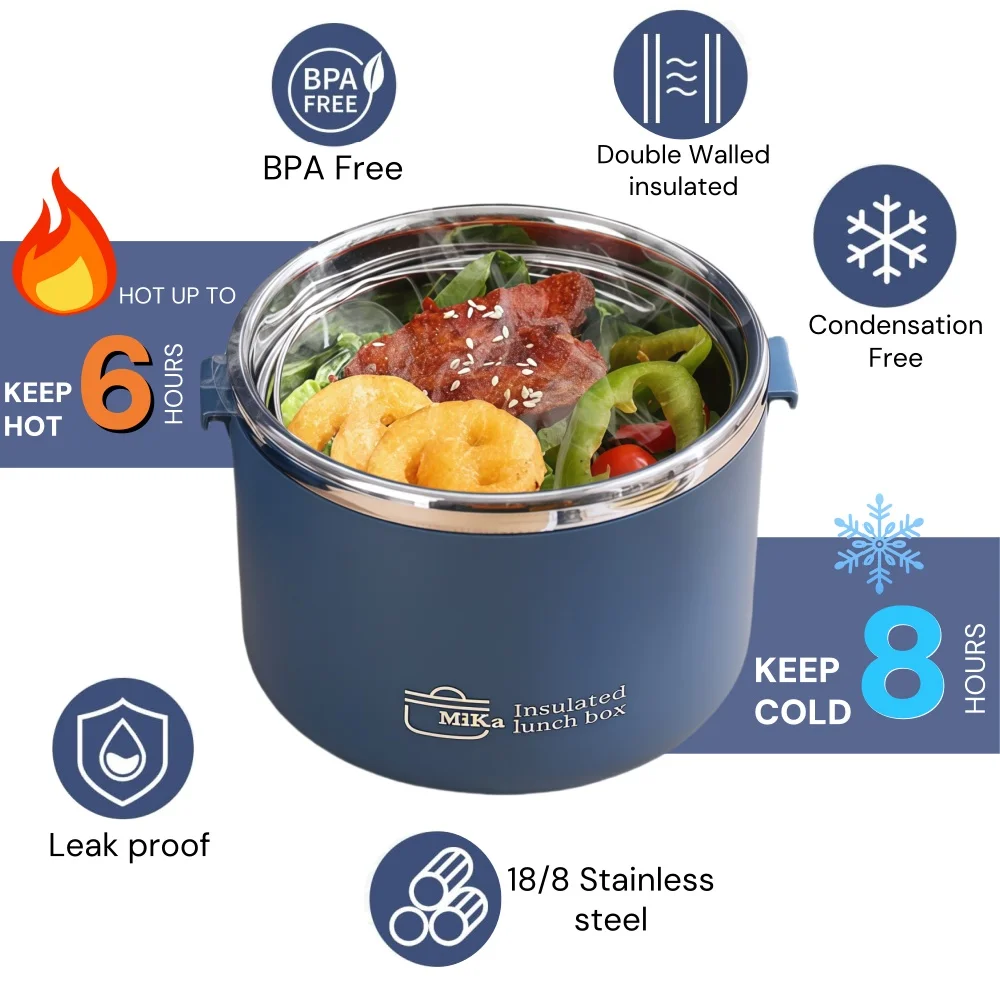 Stainless Thermal Insulation B - Food Storage Lunch Box のレビューと価格