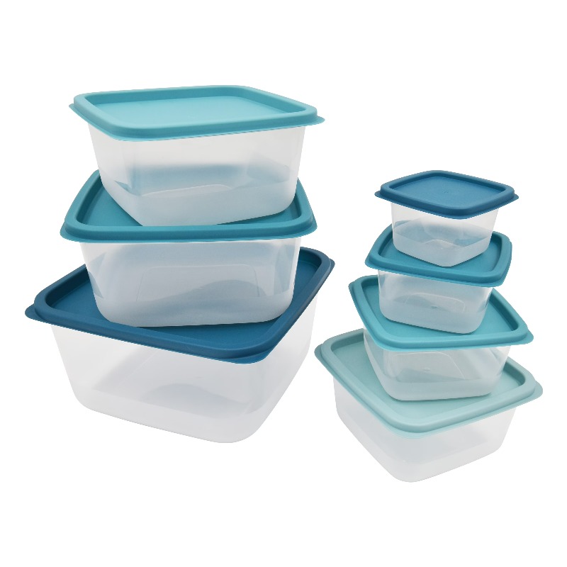 14 Piece Teal Plastic Food Sto - Storage Food Prep のレビューと価格