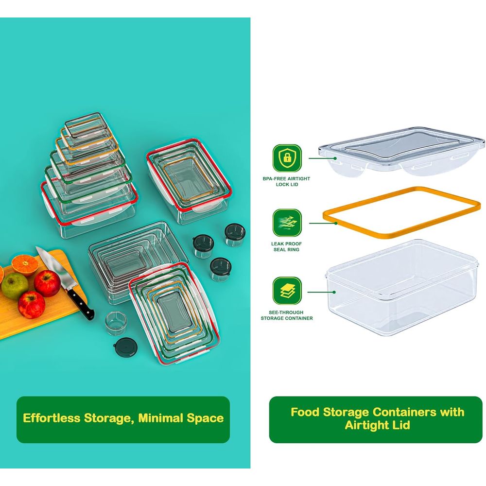 70 Pcs Large Food Storage Cont - Food Storage With Lids のレビューと価格