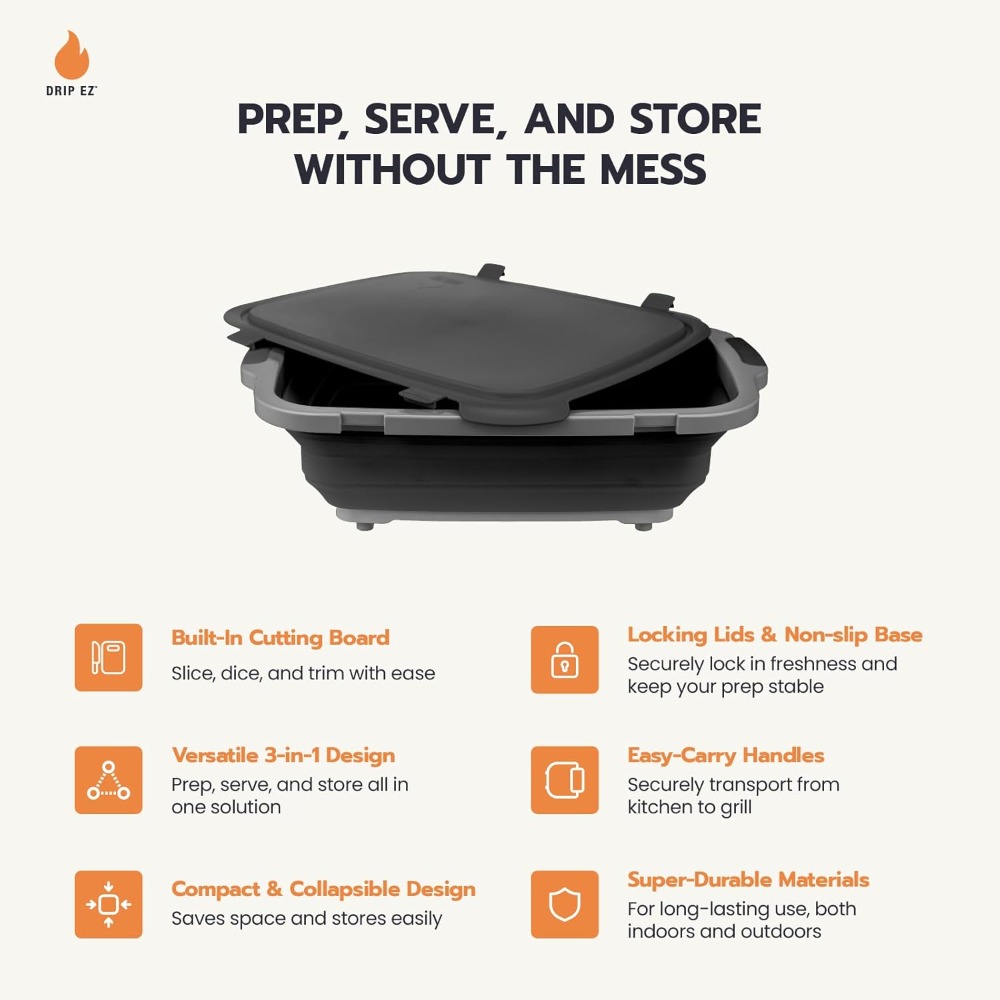 Collapsible BBQ Prep Tub XL -  - Food Storage With Lids のレビューと価格