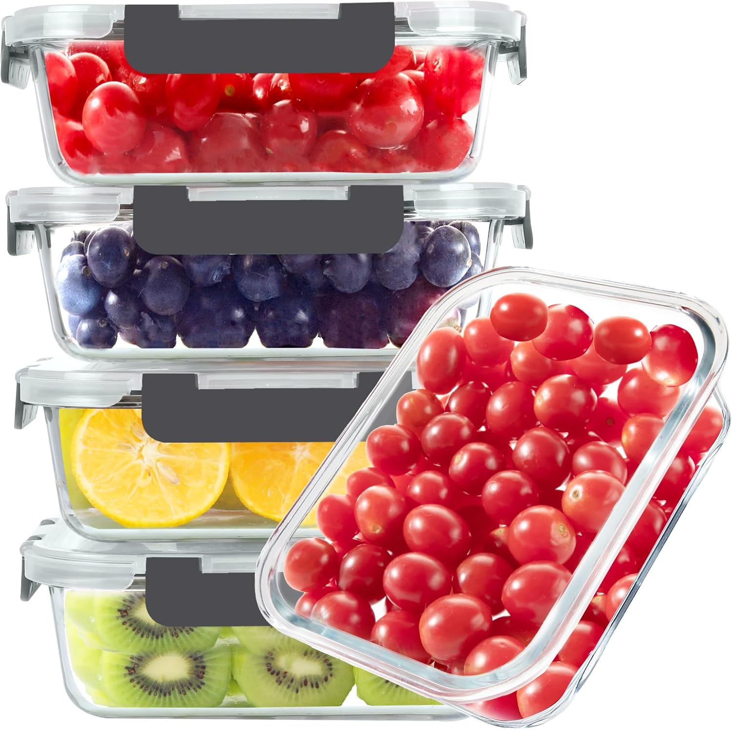 Glass Food Storage Containers, - Food Storage With Lids のレビューと価格